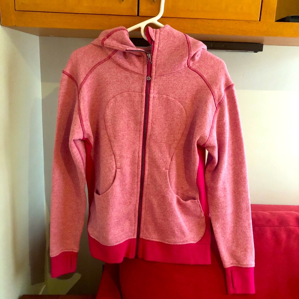 Lululemon On The Daily Hoodie Heathered Jewelled Magenta NWT size 8